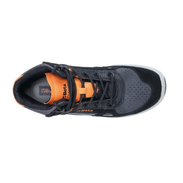 Beta Scarpe alte in pelle scamosciata e microfibra idrorepellenti con inserti in carbon