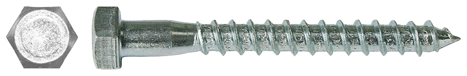 FISCHER Vite testa esagonale DIN 571 8X140 CLASSE 4.8 zincatura bianca (100 Pz.)