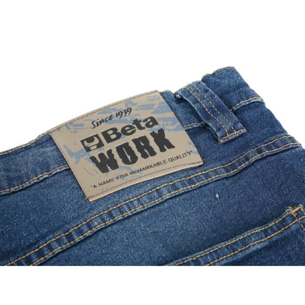 Beta Bermuda jeans da lavoro elasticizzati