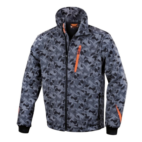Beta Giacca softshell - camouflage grigio