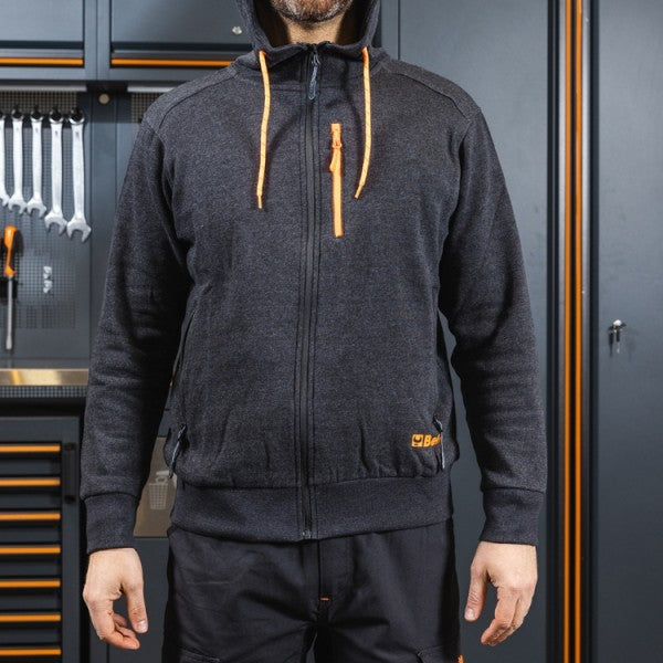 Beta Felpa zip lunga, con cappuccio