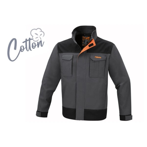 Beta Giacca da lavoro in 100% cotone elasticizzato, 220 g Slim Fit