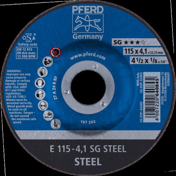 PFERD Dischi da sbavo E 115-4,1 SG STEEL