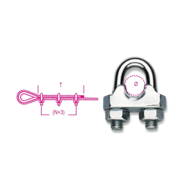 Beta Morsetti in acciaio, corpo stampato a freddo zincati