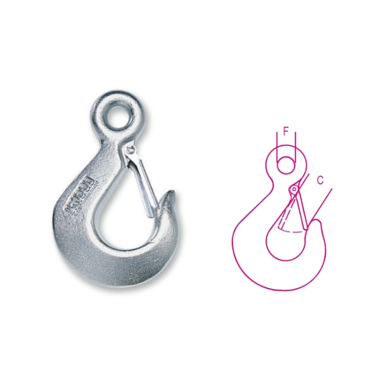 Beta Ganci per sollevamento con sicura acciaio al carbonio zincati