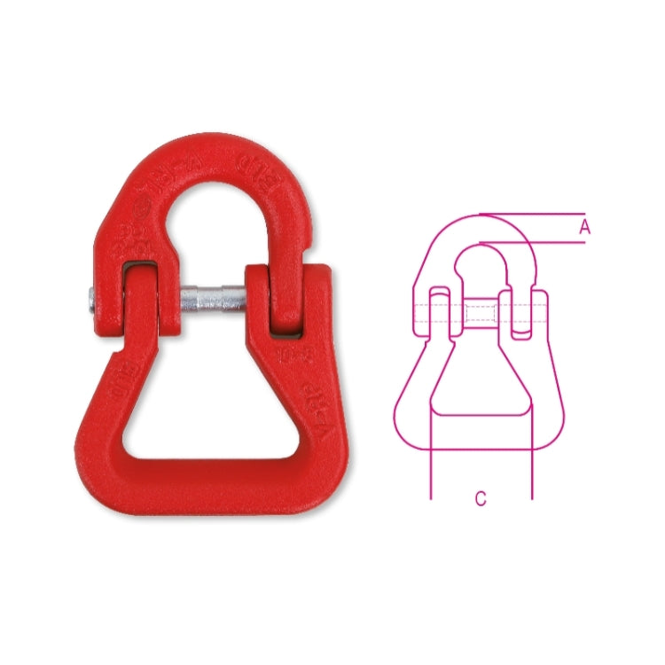 Beta Maglie di giunzione da sollevamento, per brache in poliestere, acciaio legato ad alta resistenza grado 8