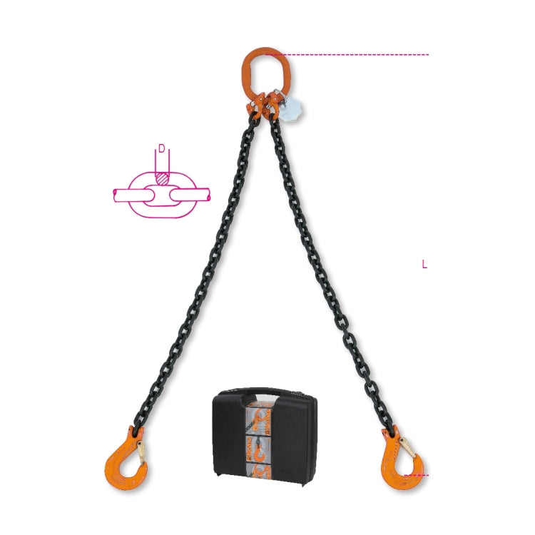 Beta Pendente per sollevamento catena a 2 bracci grado 8