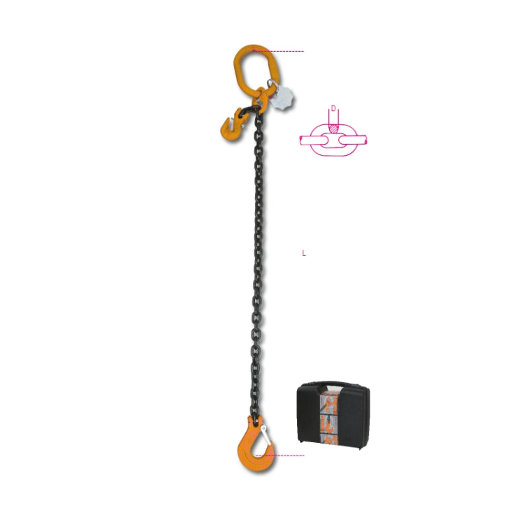 Beta Pendente per sollevamento con ganci accorciatori catena ad 1 braccio, grado 8