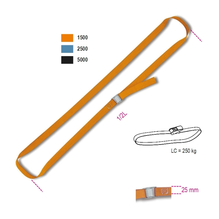 Beta Sistemi di legatura ad anello LC 200kg con fibbia di serraggio nastro in polipropilene ad alta tenacità (PP)