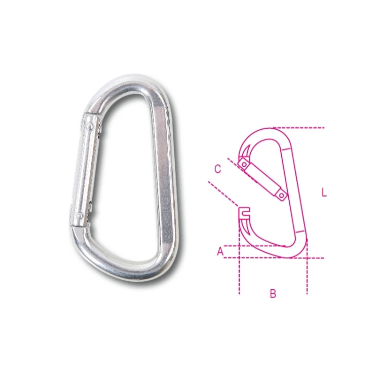 Beta Moschettoni trapezoidali inox AISI 316