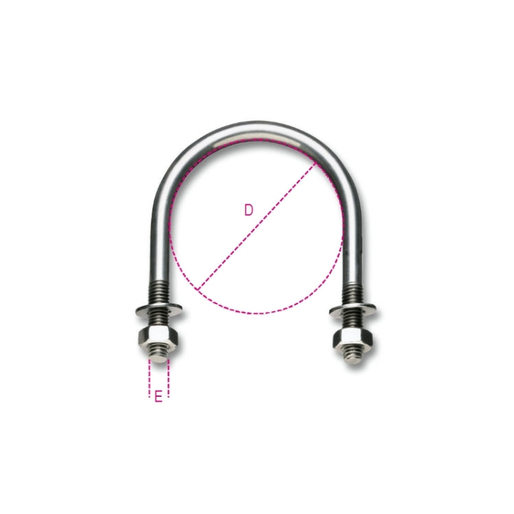 Beta Collari per sostegno tubazioni, acciaio inox