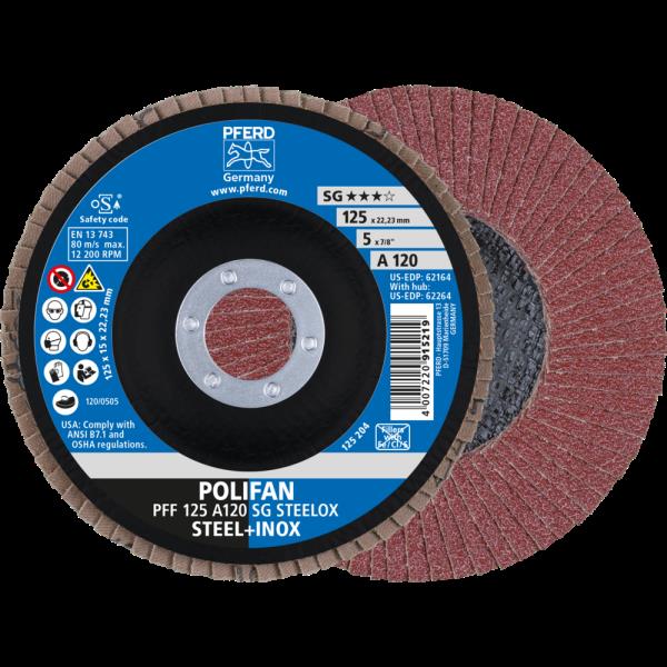 PFERD Dischi lamellari POLIFAN PFF 125 A 120 PSF STEELOX