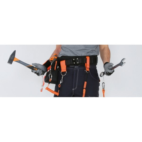 Beta Cinturone di sicurezza con fibbia metallica a doppia chiusura, per il collegamento degli utensili H-SAFE