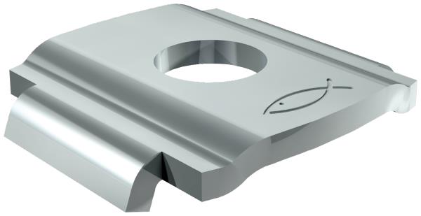 FISCHER Rosetta di chiusura sagomata HK 31 10,5 (50 Pz.)