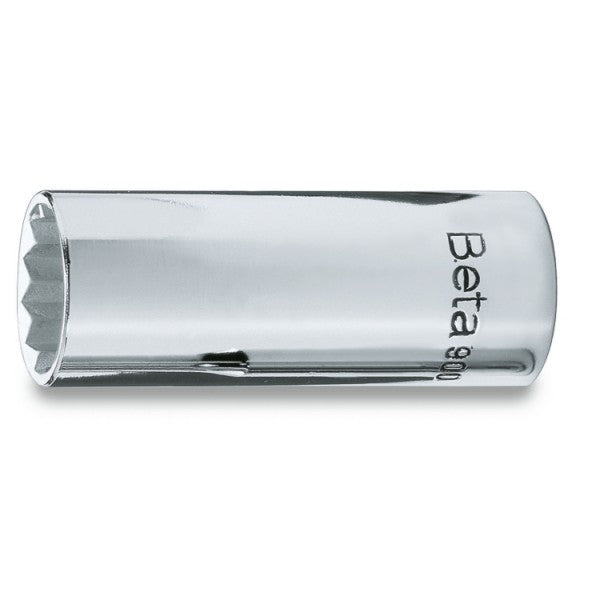 Beta Chiavi a bussola con attacco quadro femmina 1/4", tipo lungo bocca poligonale, cromate