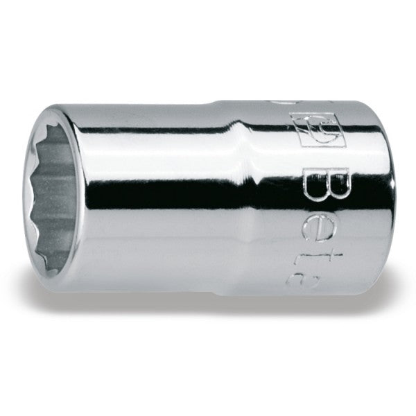 Beta Chiavi a bussola con attacco quadro femmina 1/2" bocca poligonale, cromate