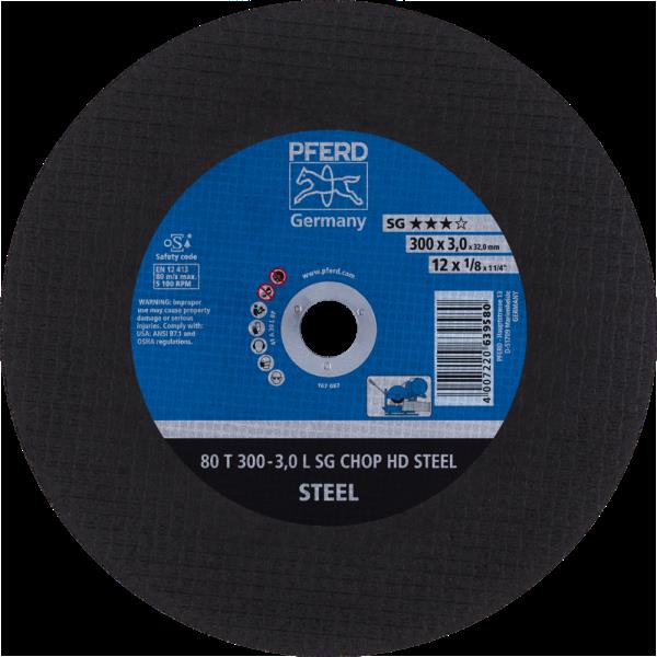 PFERD CHOPSAW dischi taglio stazionario 80 T 300-3,0 L SG CHOP HD STEEL/32,0