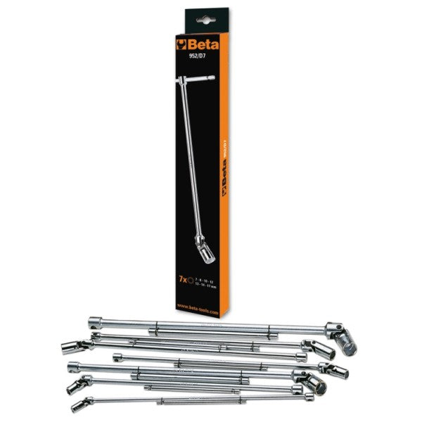 Beta Serie di 7 chiavi a T con bussola esagonale snodata
