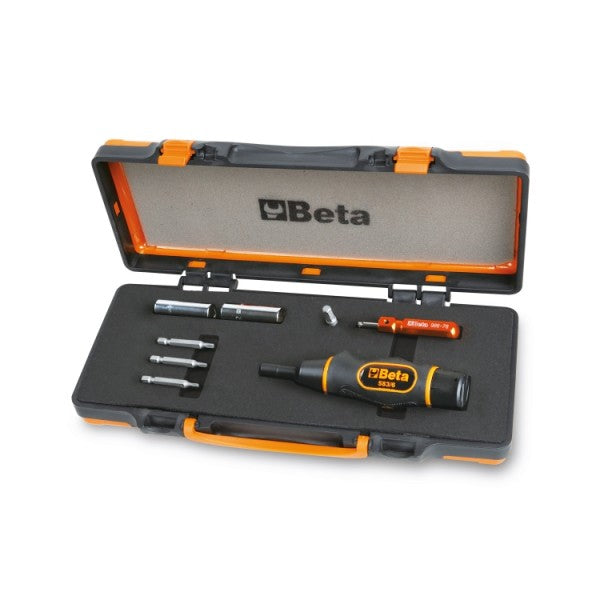 Beta Giravite dinamometrico con accessori per il serraggio controllato delle valvole dei pneumatici con sistema di controllo della pressione