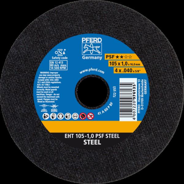 PFERD Dischi da taglio EHT 105-1,0 PSF STEEL/16,0