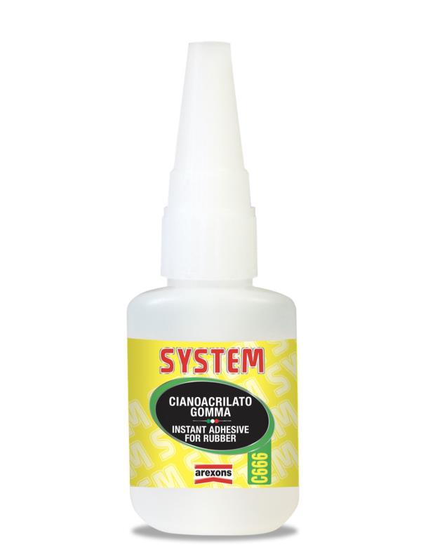 AREXONS C666 Cianoacrilato per Gomma C666 Cianoacrilato per gomma 20 ml