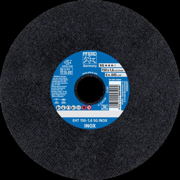 PFERD Dischi da taglio EHT 150-1,6 SG INOX