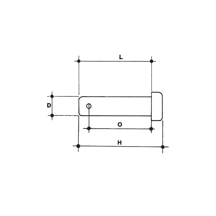 CARCANO A512 Perno con anellino per tenditori in acciaio inox