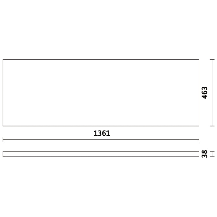 Beta Piano di lavoro in legno multistrato 1360x463 mm, per banco arredo officina C45PRO