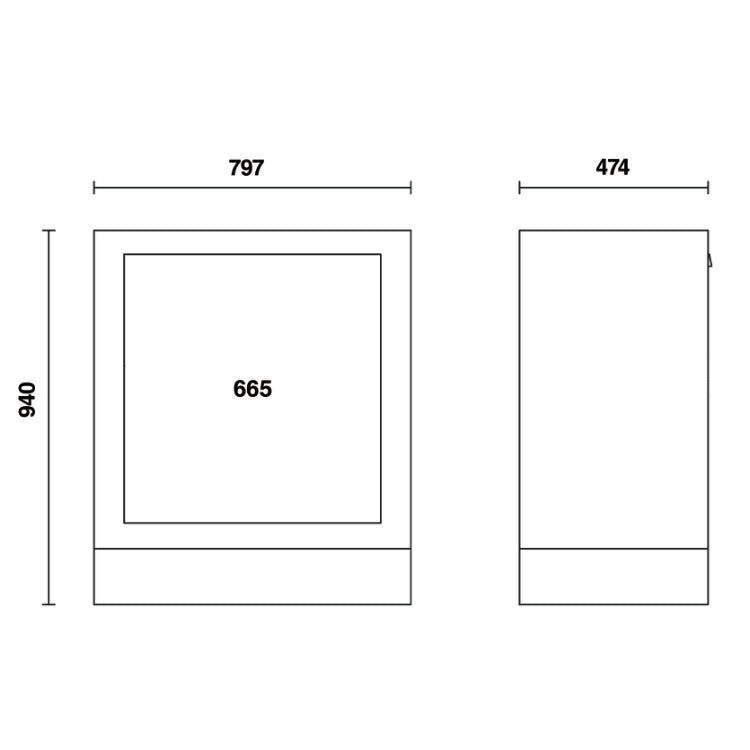 Beta Modulo fisso per rifiuti differenziati per arredo officina