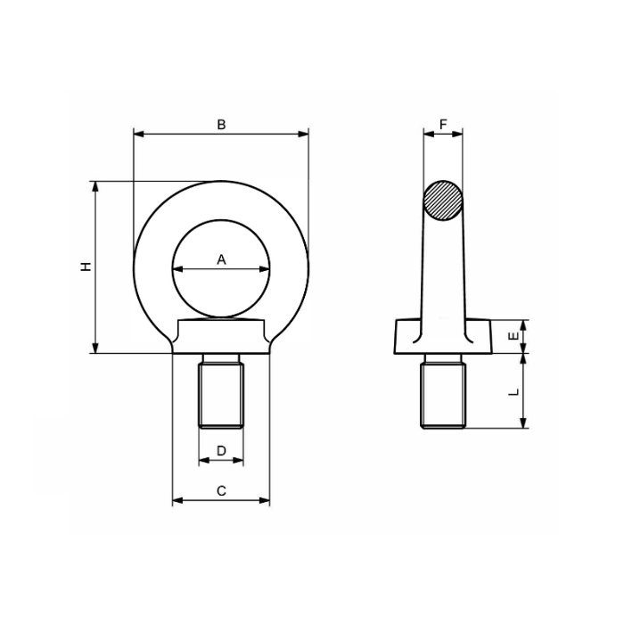 CARCANO C801 Golfare orientabile con vite 8.8