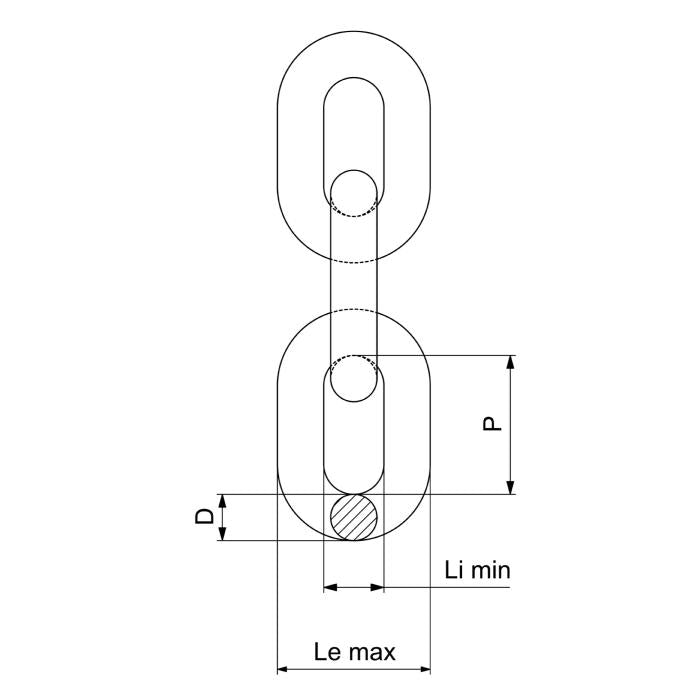 CARCANO C8182 Catena secondo norma en 818-2