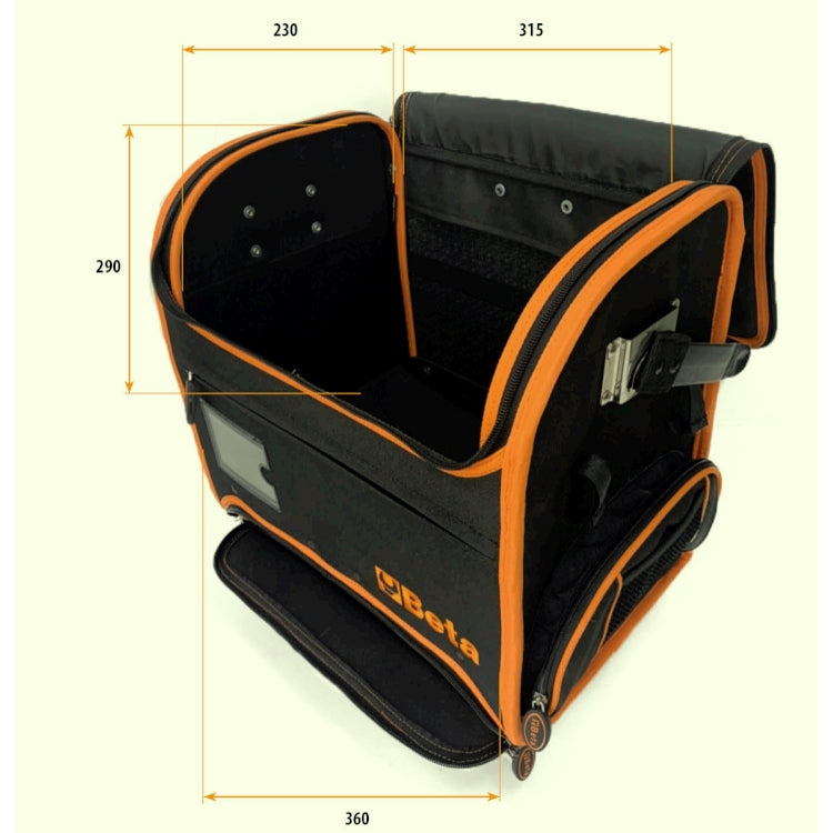 Beta Trolley portautensili in tessuto tecnico per elettricisti