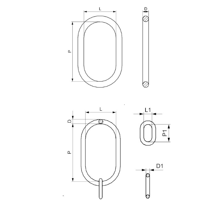 CARCANO CO-CO1 Anelloni speciali per ganci din 15401