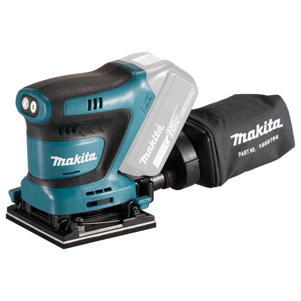 MAKITA Levigatrice orbitale per finitura LXT ® DBO480ZJ