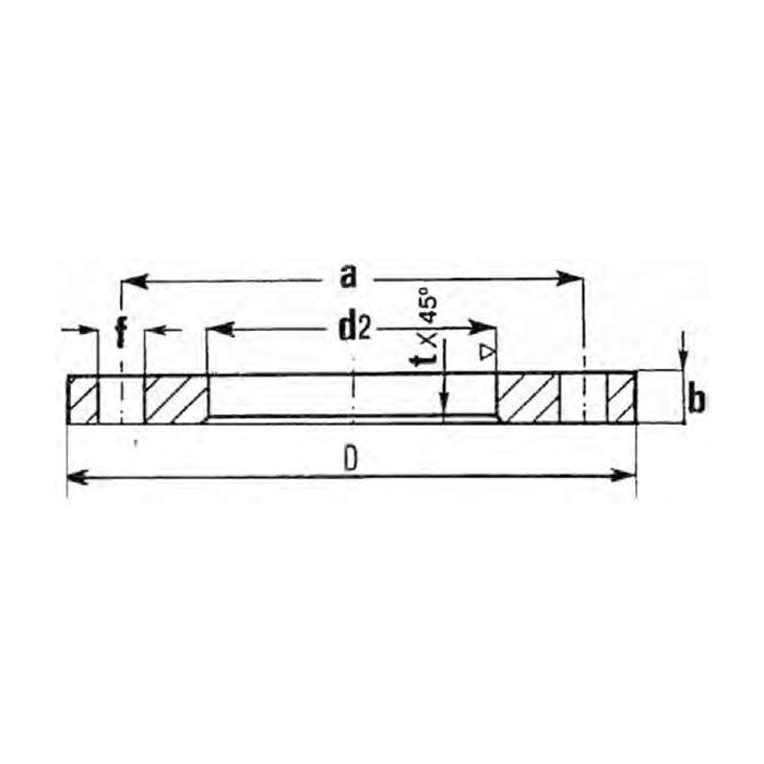 Flangia libera EN 1092-1 Tipo 02 - PN 6 - Olivieri Ferramenta srl