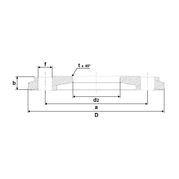 Flangia libera PN 10 - Serie leggera per tubo in polietilene - Olivieri Ferramenta srl