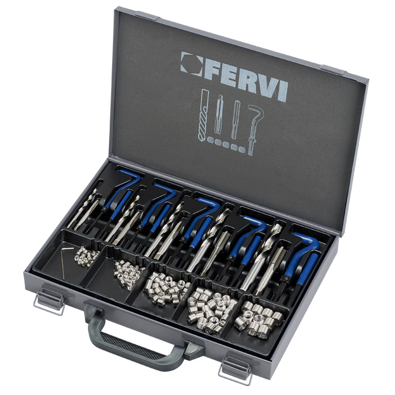 Fervi Kit riparazione filetti metrici f-coil - E011A