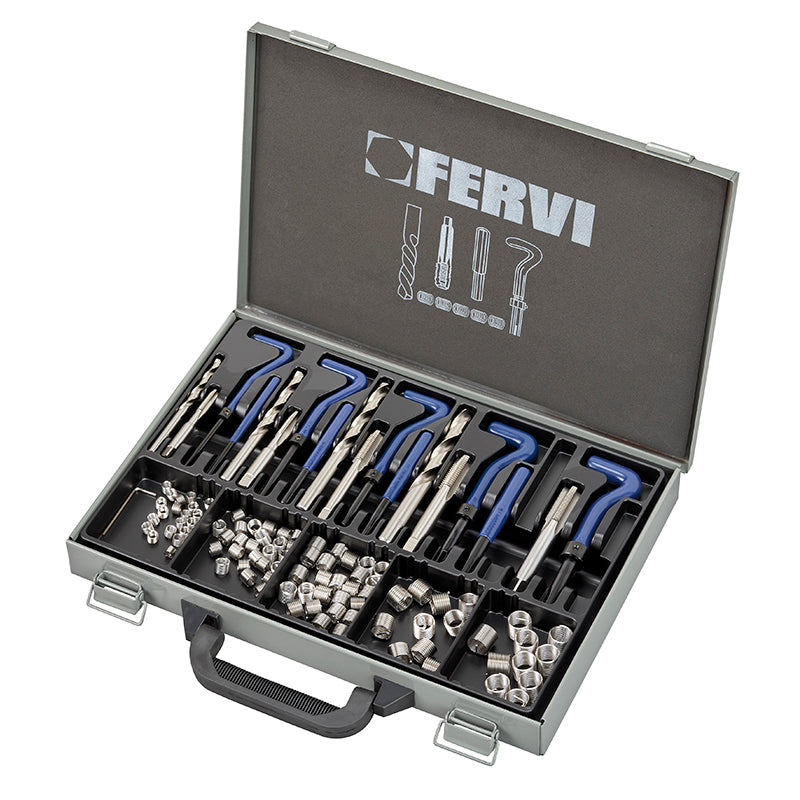 Fervi Kit riparazione filetti metrici f-coil - E011D