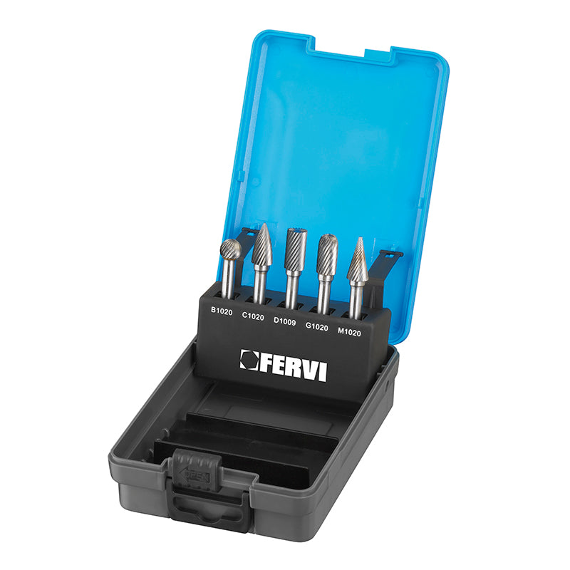 Fervi Serie frese rotative in metallo duro - F008SC