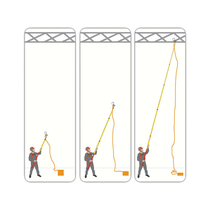 Delta Plus Asta telescopica a 5 sezioni LV400 - Olivieri Ferramenta srl