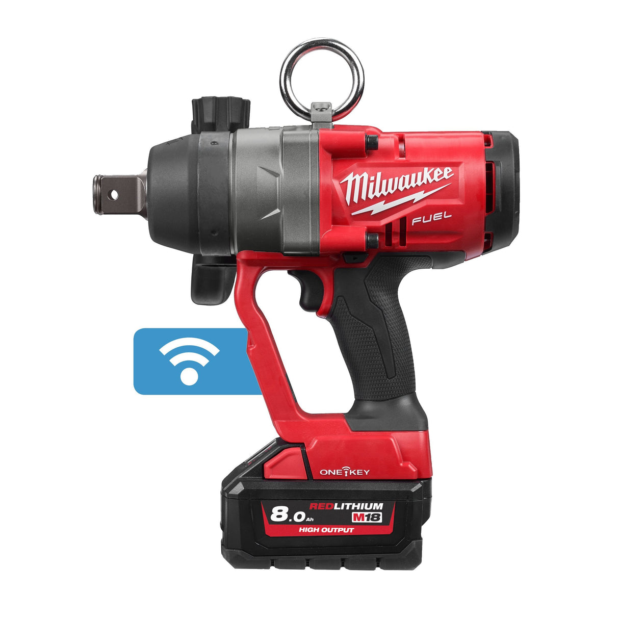 MILWAUKEE Avvitatore ad impulsi ONE-KEY™ FUEL™ ad alta coppia attacco 1″ F a batteria M18 ONEFHIWF1-802X