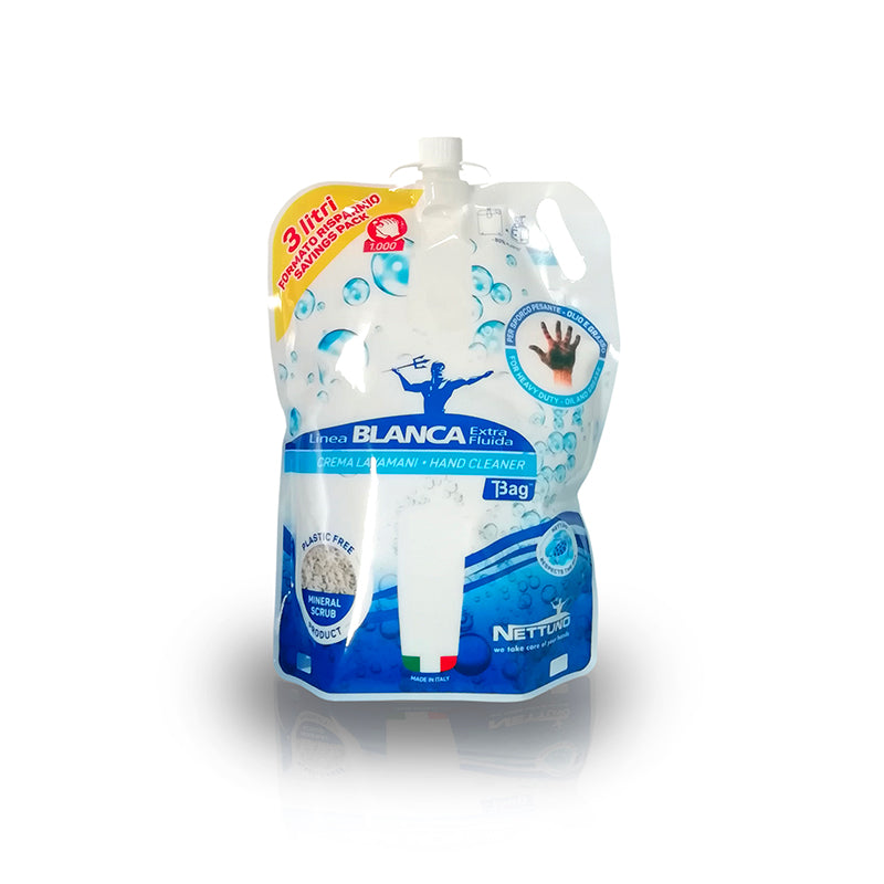Nettuno Linea Blanca Extrafluida T-Bag ricarica da 3000 ml per T-Big Dispenser e T-Duck - Olivieri Ferramenta srl