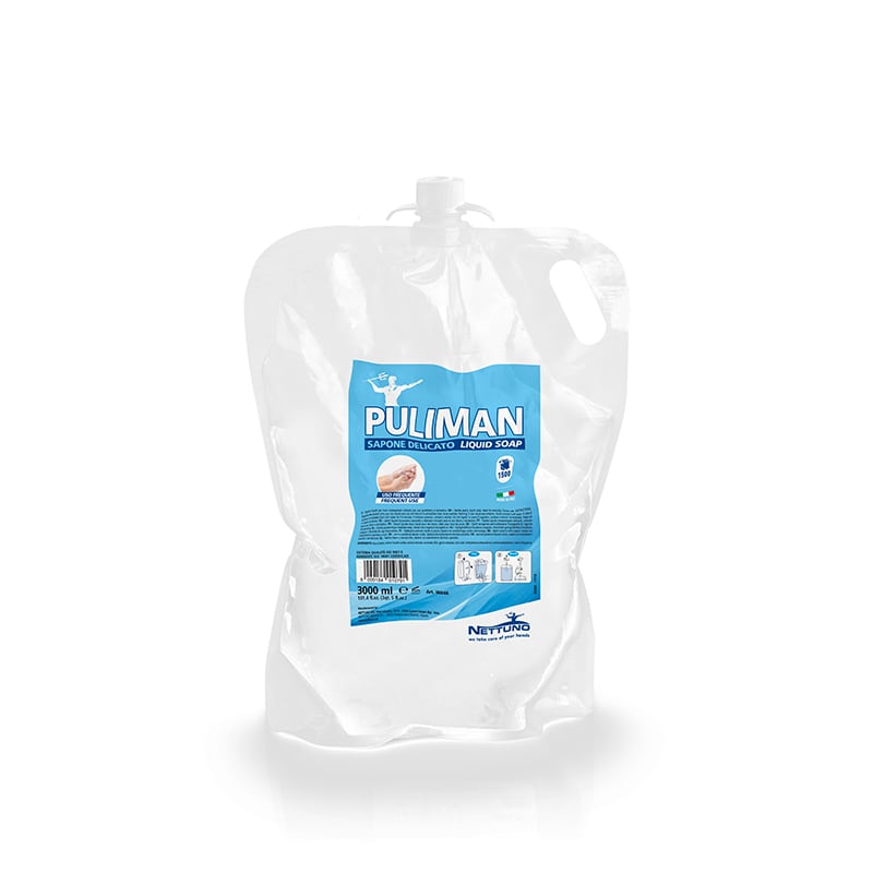 Nettuno Puliman T-Bag ricarica in sacchetto da 3000 ml per T-Big Soap Dispenser e T-Duck - Olivieri Ferramenta srl