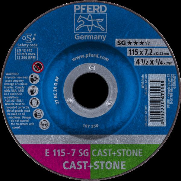 PFERD Dischi da sbavo E 115-7 SG CAST+STONE