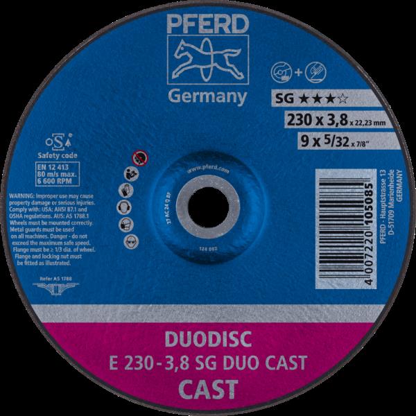 PFERD Dischi da taglio E 230-3,8 SG DUO CAST
