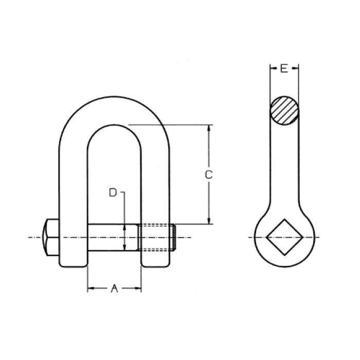 CARCANO A148 Grillo diritto a testa quadra