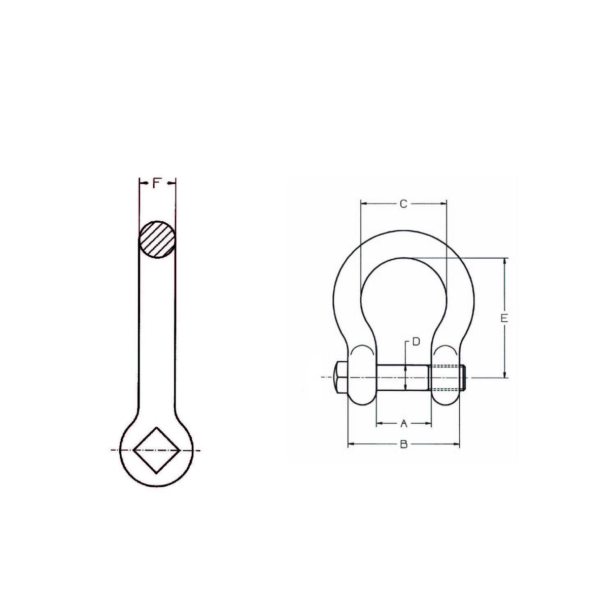 CARCANO A152 Grillo a cuore a testa quadra