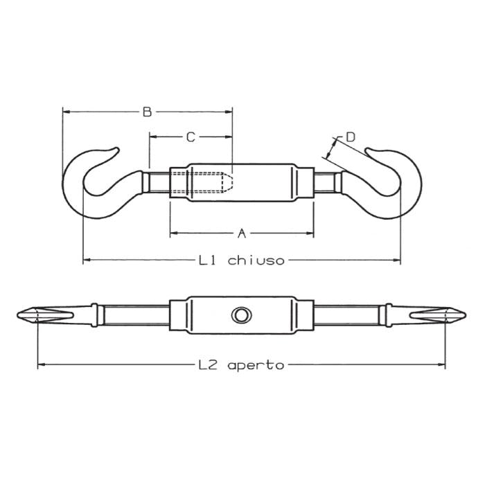 CARCANO A208 Tenditore a due ganci din 1478