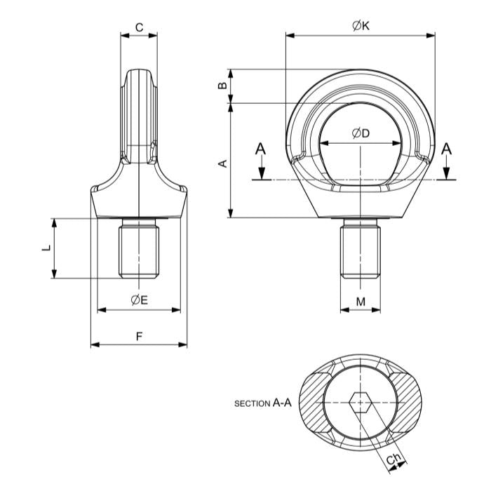 CARCANO C6X807 H.T. Golfaro girevole h.t. Inox gr. 60
