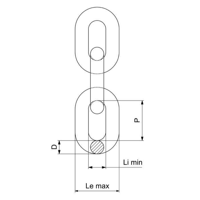 CARCANO C6XC8182 Catena acciaio inox gr. 60